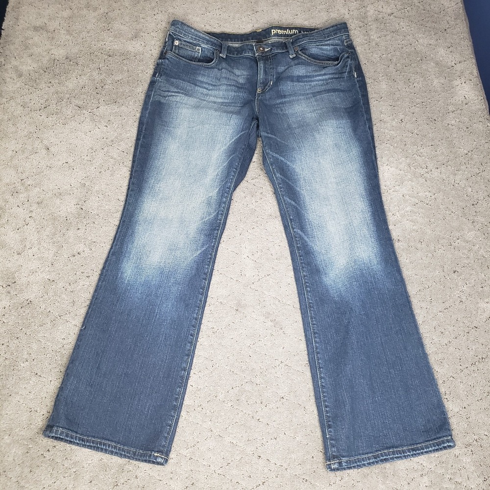 Gap Jeans Womens 14 Blue 1969 Premium Bootcut Medium Wash Stretch Denim Boot‎
